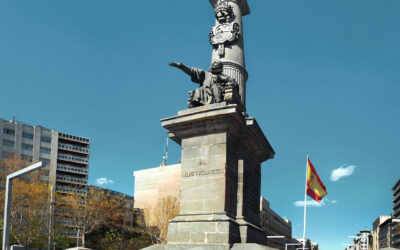 La Piedra de Codos en el monumento del Justicia de Aragón